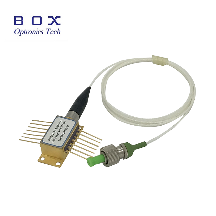 1550nm 40mW 600Khz DFB tximeleta paketea lerro zabalera estua laser diodoa